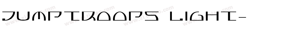 Jumptroops Light字体转换